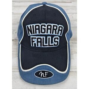 NIAGARA FALLS - Blue/White Baseball Cap Hat Adjustable One Size